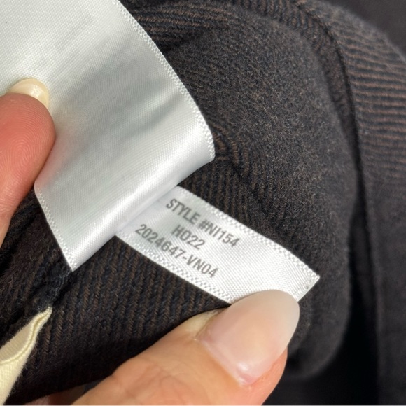 Madewell Twill Easy Shirt-Jacket in Black/Brown size XXL - Picture 8 of 9